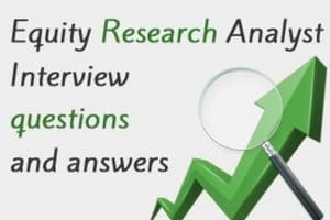 equity research job interview questions