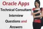 Oracle Apps Technical Consultant Interview questions and answers