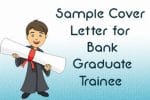 Cover Letter for Bank Graduate Trainee