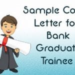 Cover Letter for Bank Graduate Trainee