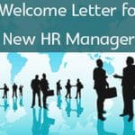 new hr manager welcome letter