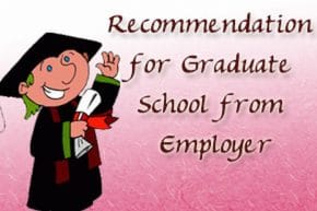 Recommendation Letter for Graduate School from Employer