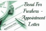 appointment letter for bond freshers