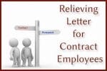 Relieving Letter for Contract Employees
