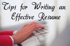 Tips for Writing an Effective Resume