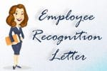 Employee Recognition Letter with Sample