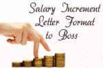 Salary Increment Letter to Boss
