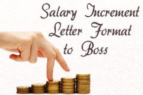 Salary Increment Letter to Boss