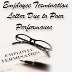 Employee Termination Letter Due to Poor Performance