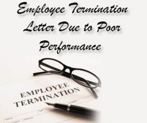 Employee Termination Letter Due to Poor Performance