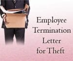 Employee Termination Letter for Theft