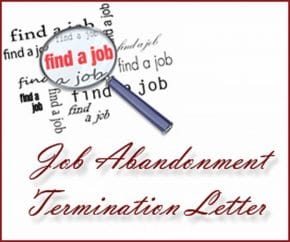 Job Abandonment Termination Letter