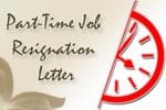 Part-Time Job Resignation Letter