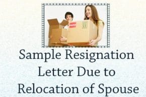 Resignation Letter for Spouse Relocation