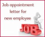 Job Appointment Letter for New Employee