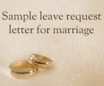 Leave Request Letter for Marriage