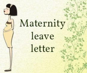 maternity leave letter
