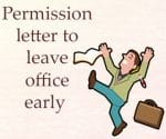 Permission Letter to Leave Office Early