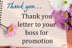 Thank You Letter to a Boss for a Promotion