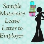 Maternity Leave Letter to Employer