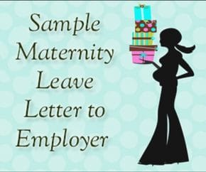 Maternity Leave Letter to Employer