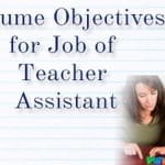 Resume objectives for teacher assistant