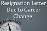 Career Change Letter of Resignation