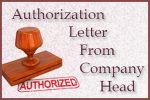 Authorization Letter From Company Head