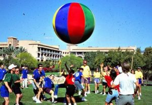 Fun Moon Ball Team Building Game