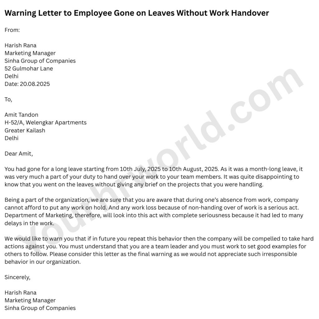 warning-letter-employee-taking-leave-without-handing-over-work-min