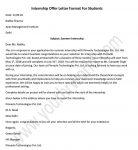 Internship Offer Letter Format from Company to Students - internship letter
