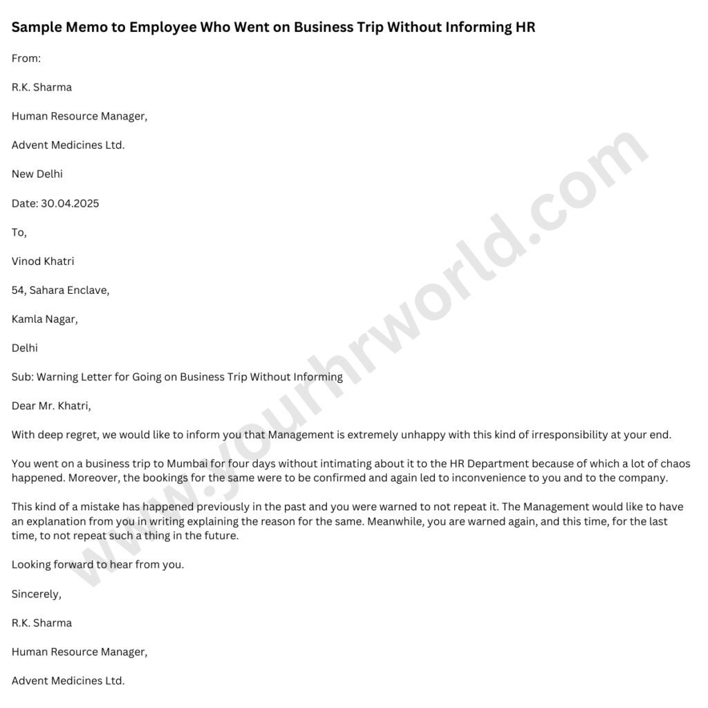 sample-Memo-to-smployee