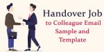 Handover Job to Colleague Email Sample - Job Template