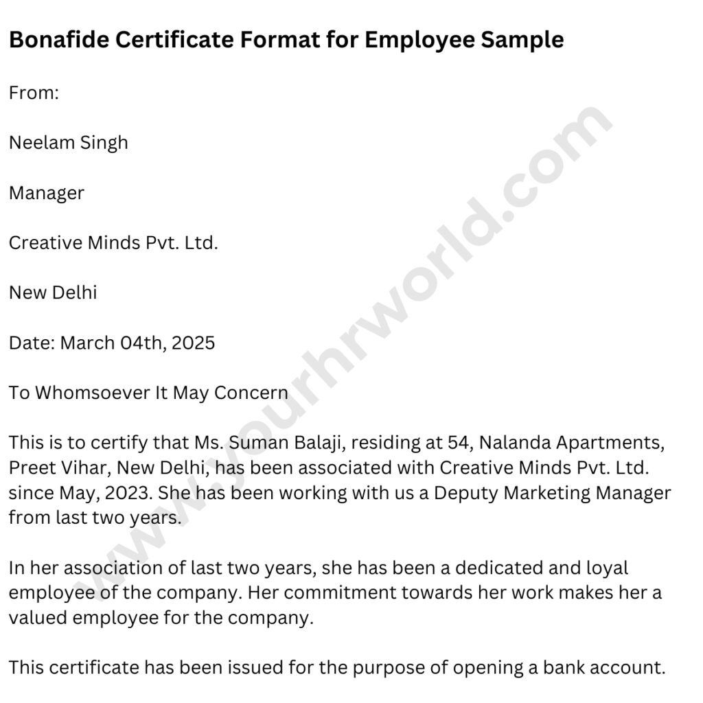 bonafide-certificate-format-for-employee