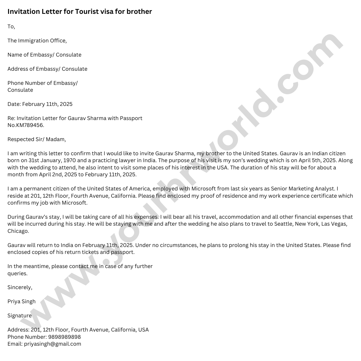Do i need invitation letter for us tourist visa from india infoupdate