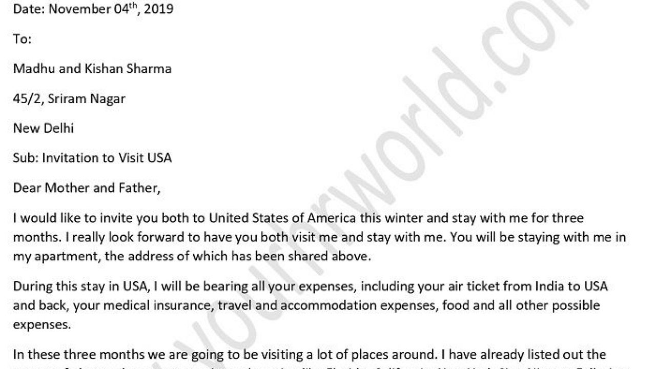 invitation letter for mother in law to visit uk