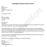 Request Copyright Permission Letter, Permission Letter Format, Template