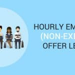 Hourly Employee Offer Letter Template Non-Exempt Position