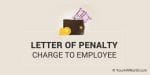 Sample Letter of Penalty Charge to Employee Notice Format