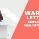 Warning Letter to Employee for Negligence of Duty