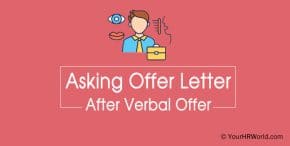 Formal Offer letter after verbal Job offer