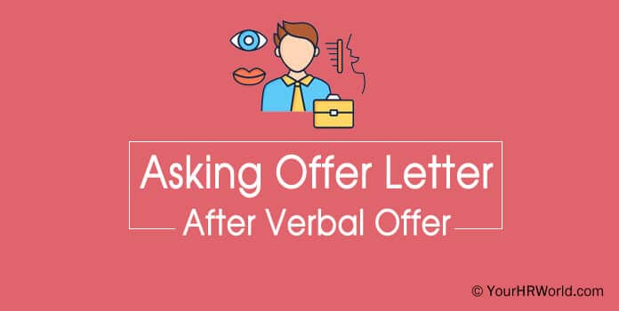 how to ask for offer letter after verbal offer