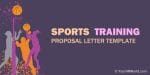 Proposal Letter for Sports Training Template Format, Example