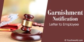 Garnishment Notification Letter to Employee