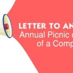 Company Picnic Announcement Letter