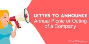 Company Picnic Announcement Letter