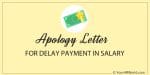 Apology Letter format to Employees for Salary Delay