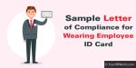 Letter of Compliance for Wearing Employee Id Card