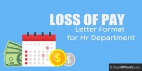 Loss Of Pay Letter Format, Less salary issue mail to HR