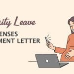 Maternity Leave Expenses Disbursement Letter